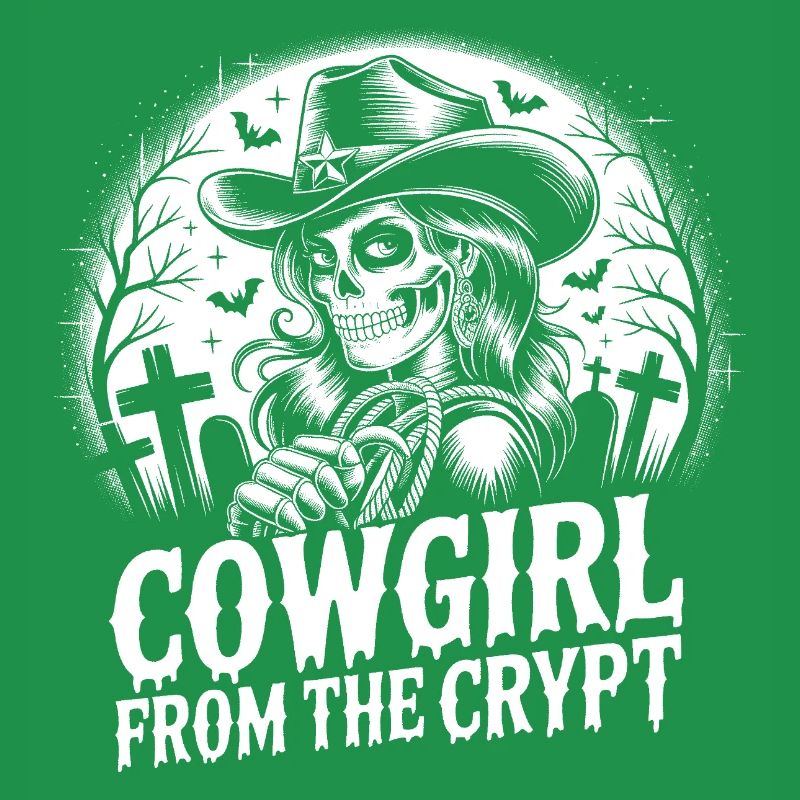 Fille occidentale de la crypte - Design d’Halloween