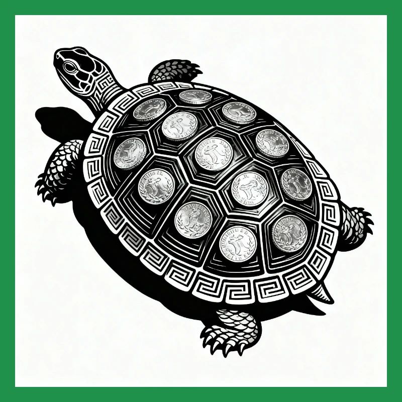 Münz-Schildkröte Geometrie