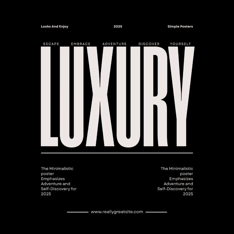 Luxury Uppercase Typography