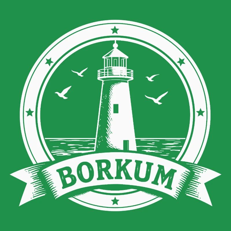 Leuchtturm Borkum Maritimes Emblem