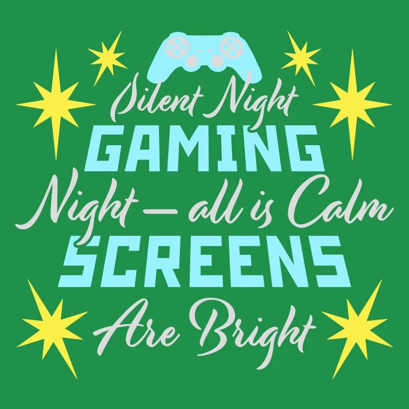 Silent Night Gaming Night All Calm Screens Bright