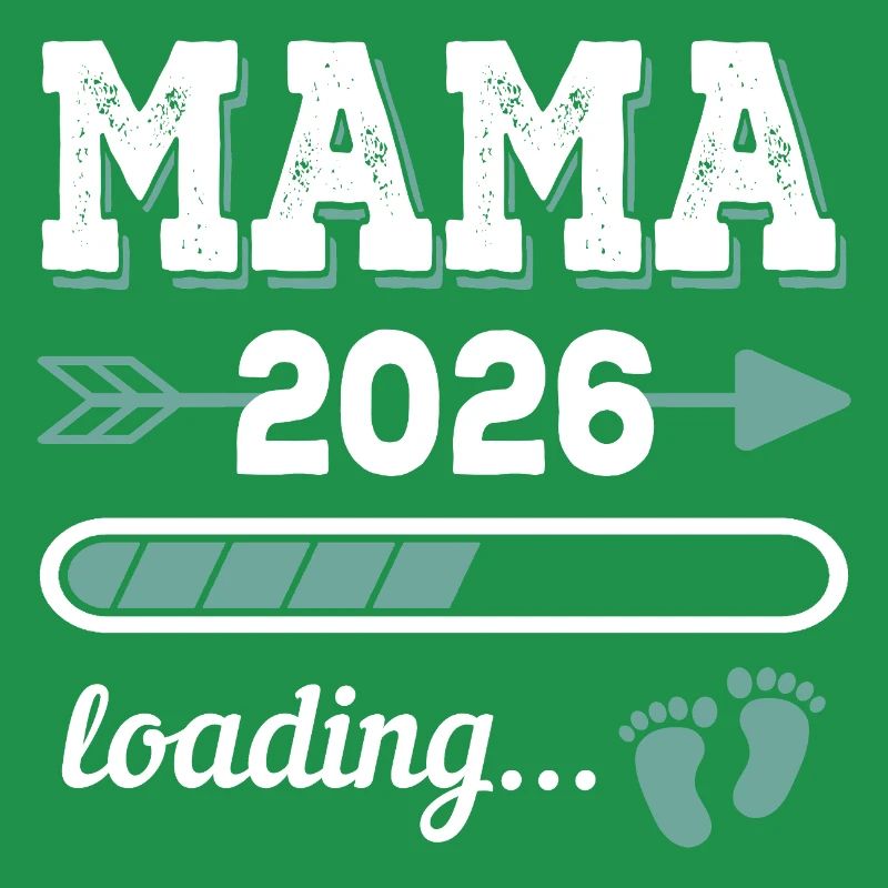 Mama 2026 Loading Werdender Mutter Geschenkidee