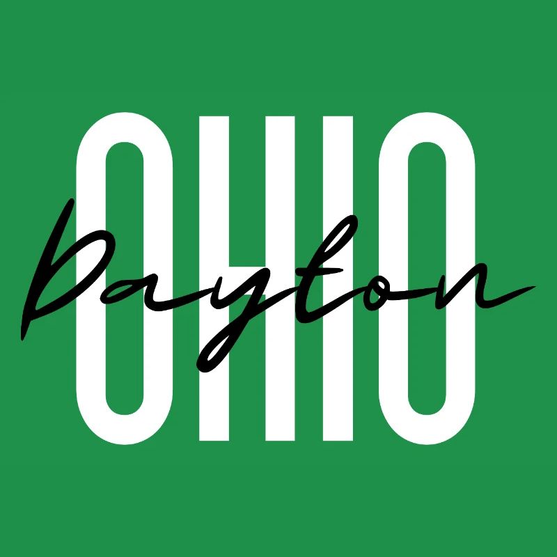 Ohio Script Overlay auf fetten Blockbuchstaben