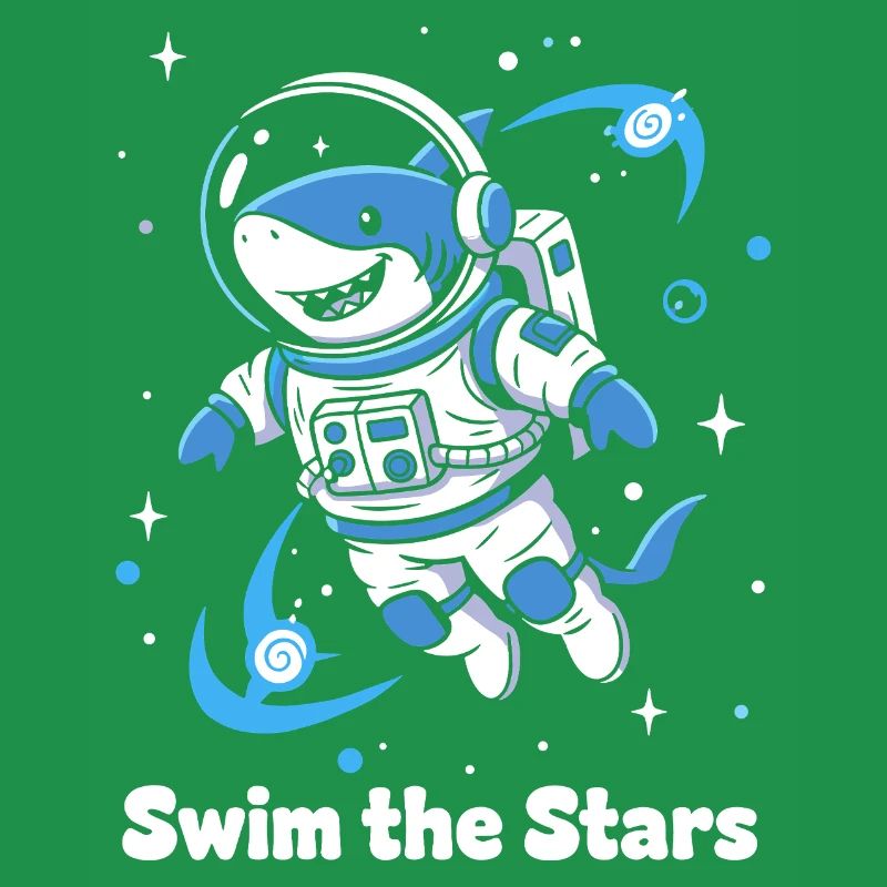 Astronaute requin de l’espace