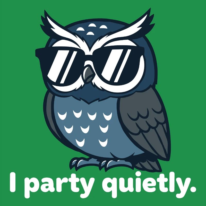 Coole Eule mit Sonnenbrille