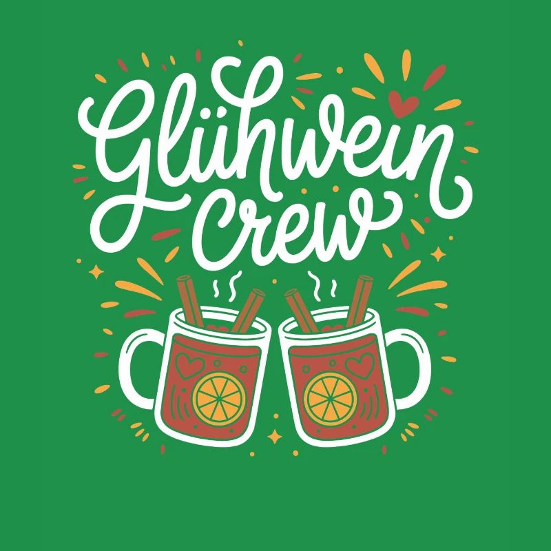 Équipe du vin chaud Marché de Noël joyeux