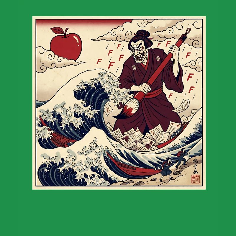 Samurai Teacher F Notes Tsunami Wave