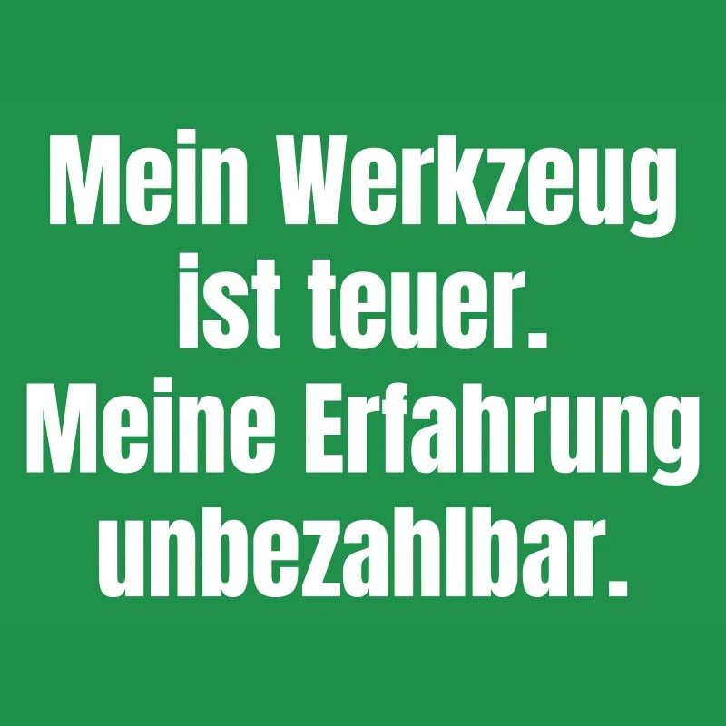 Tools expensive, experience priceless