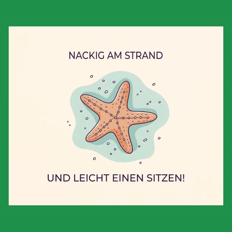 Nus sur la plage – Drôle d’expression étoile de mer