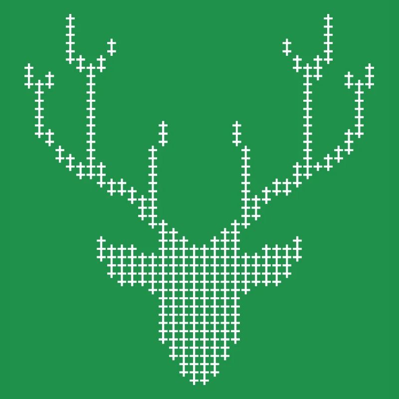 Pixel Deer-Geweihe