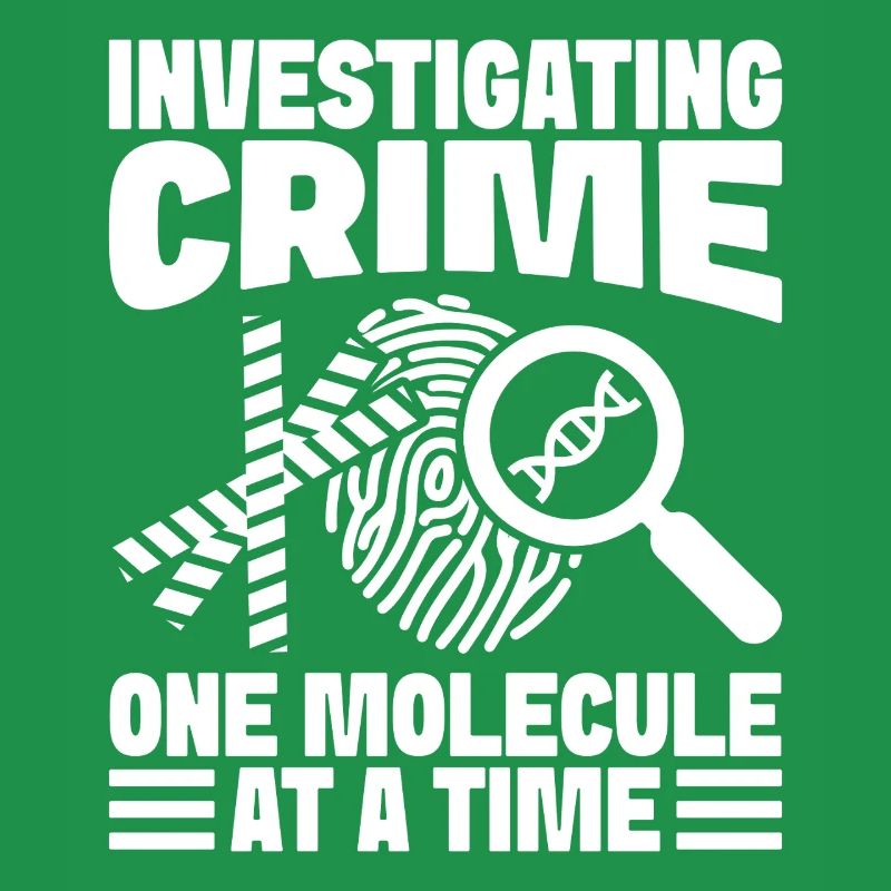 Forensic Analyst Investigating Crime One Molecule