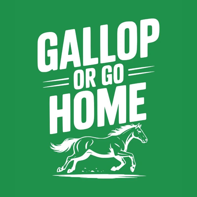 Galoppieren oder nach Hause gehen