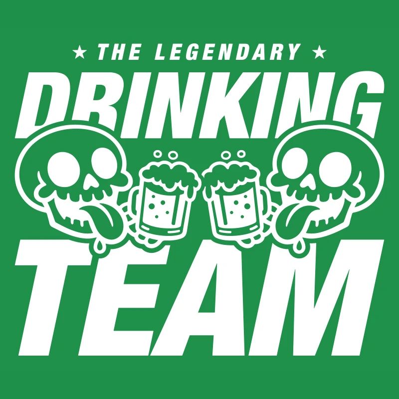 Drinking Team Skelett Bier