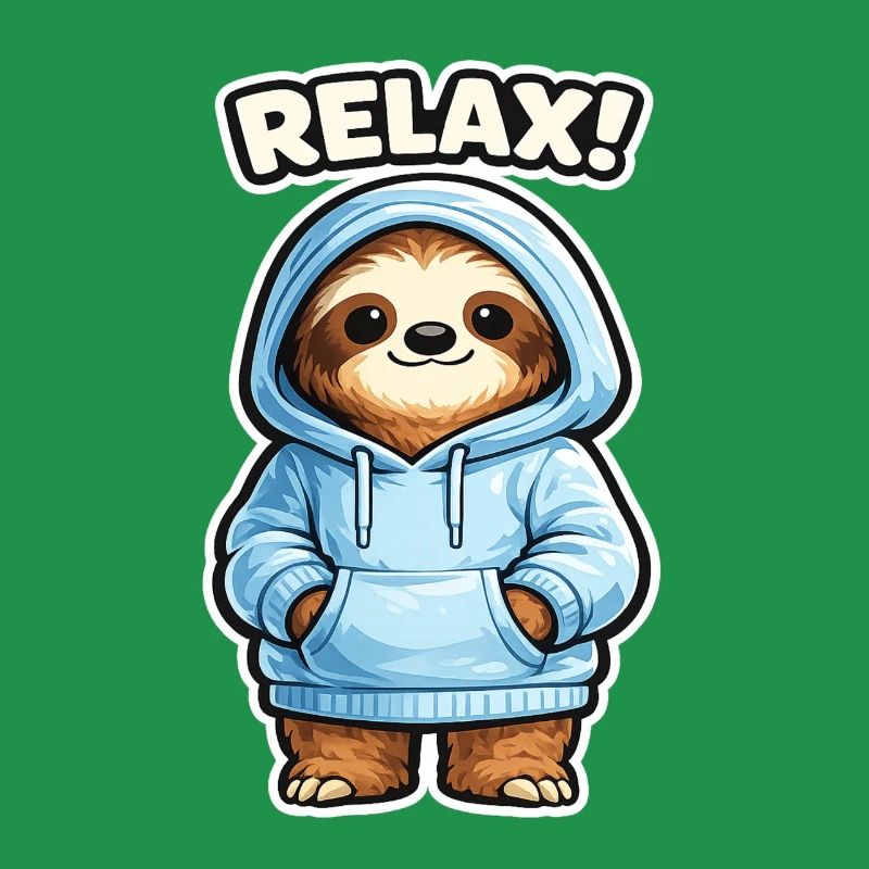 Sweat à capuche Relax Sloth
