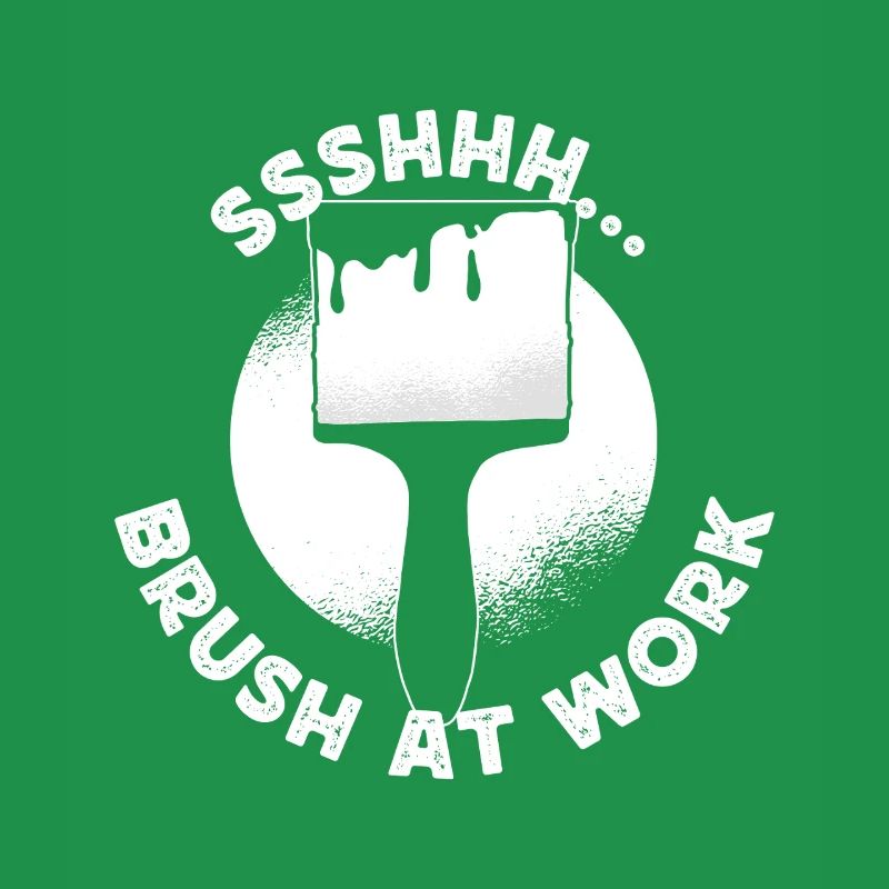 Funny Art Painter Brush At Work Drawing Gift
