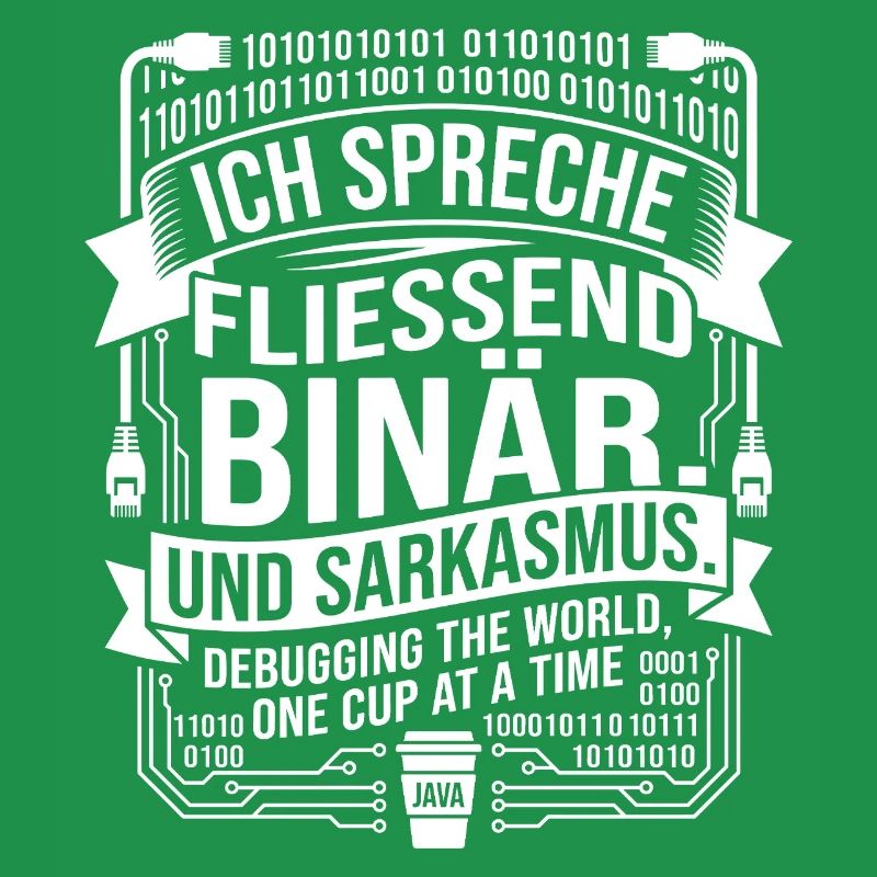 Coding Binärer Kaffee Sarkasmus