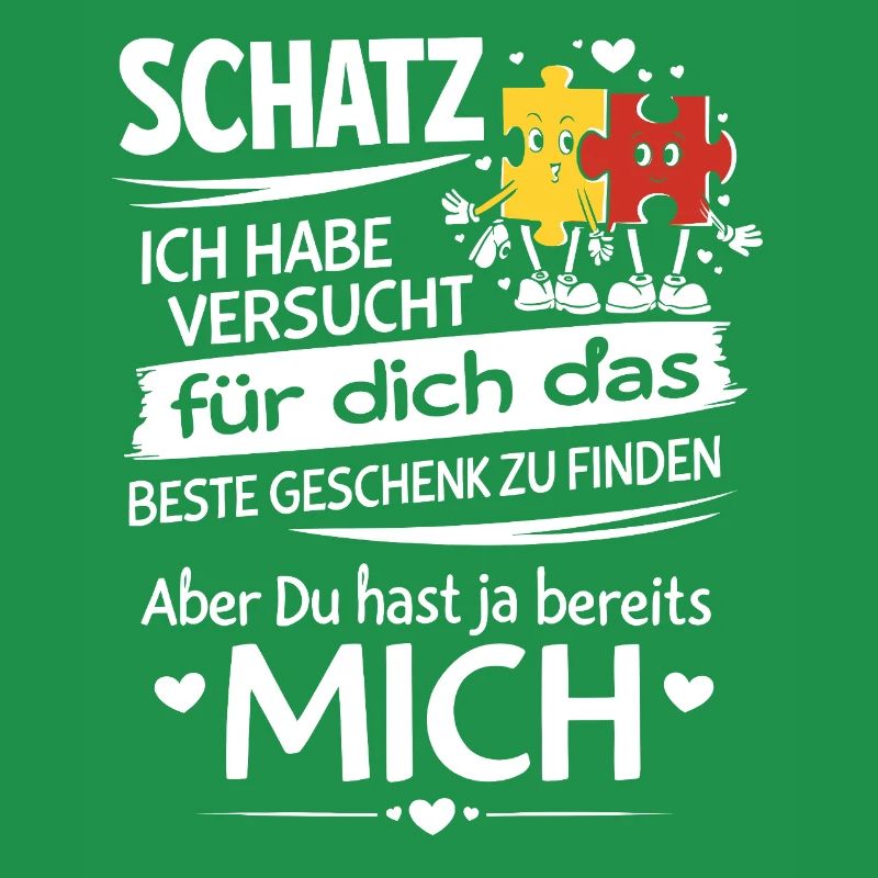 Schatz Geschenk Spruch Puzzleherz
