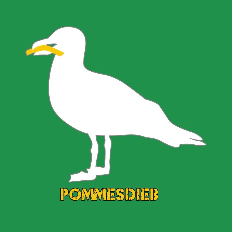 Frites Mouette Voleuse - Blanc