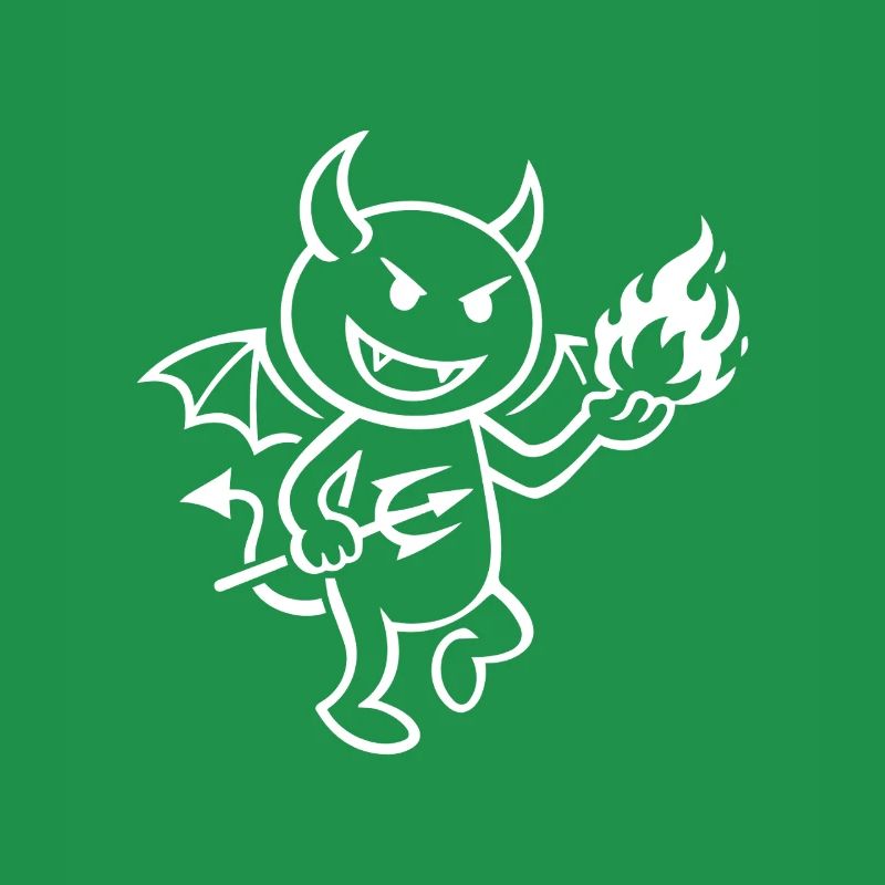 Fire Demon with Flame Ball - Devil