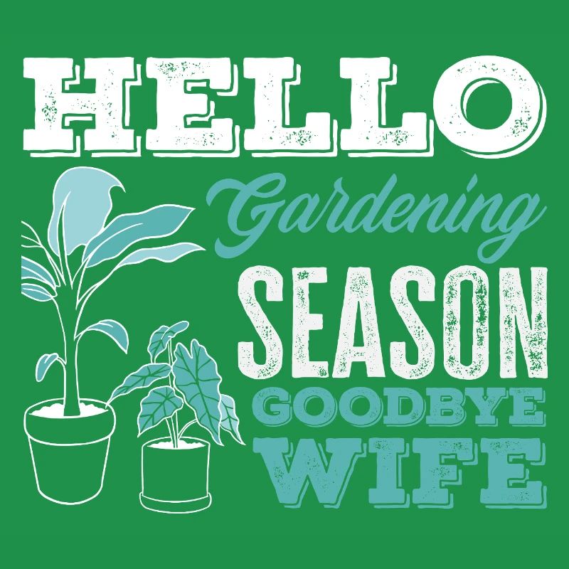 Gartensaison Auf Wiedersehen Ehefrau