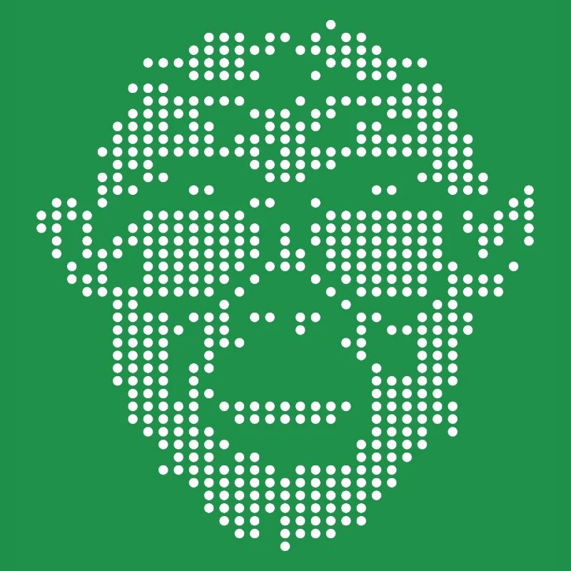 Monkey mit Sunglass Pixel-Design