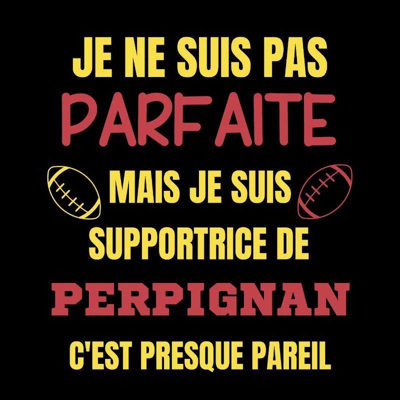 Supportrice de Perpignan Rugby