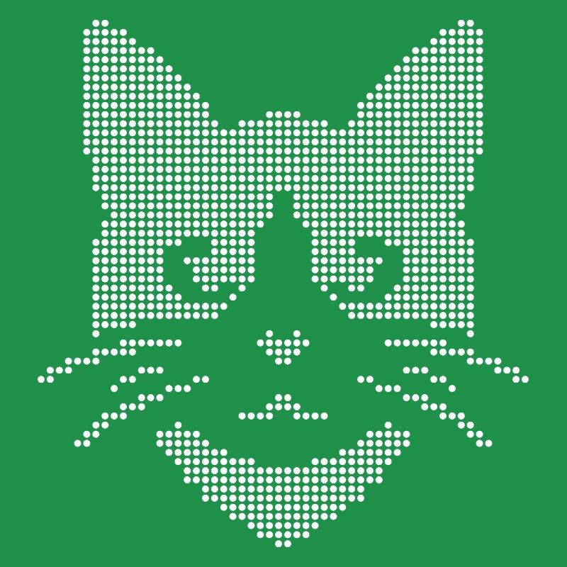 Halbton-Katzengesicht