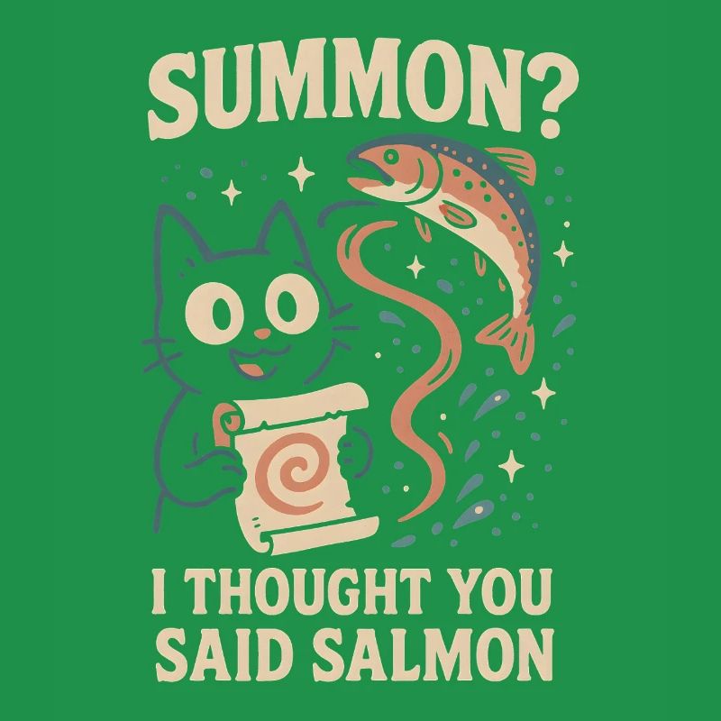 Invoquer du saumon ? | Chat Flippant Mignon