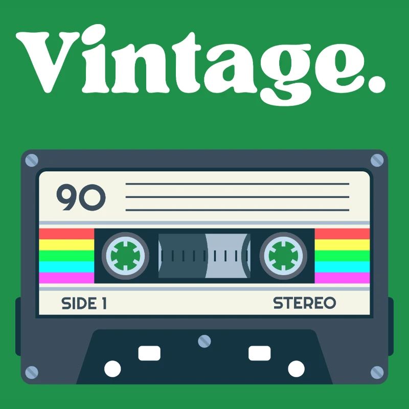 Retro-Vintage-Kassette – Nostalgie-Design