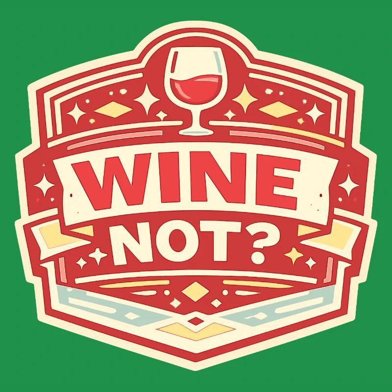 Ne pas de vin ? Conception vintage des insignes