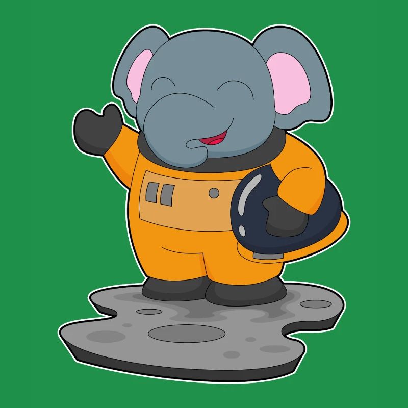 Elephant Astronaut Space