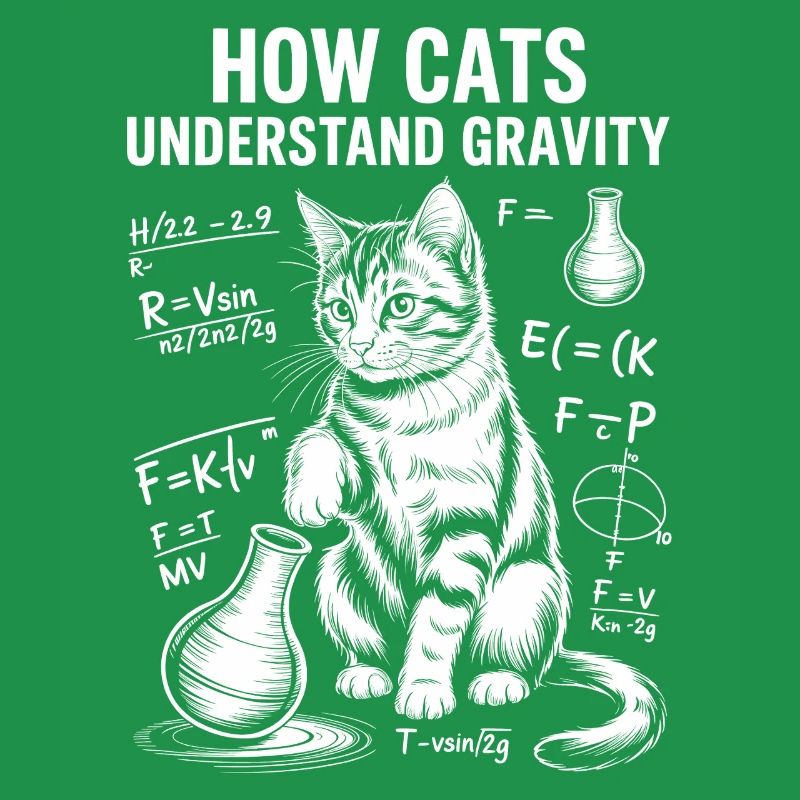 Dictions de chats de physique Blague de maths Cadeau de physique