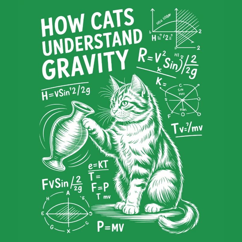 Dictions de chats de physique Blague de maths Cadeau de physique