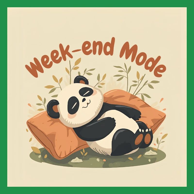 Panda Week-end Mode Relax