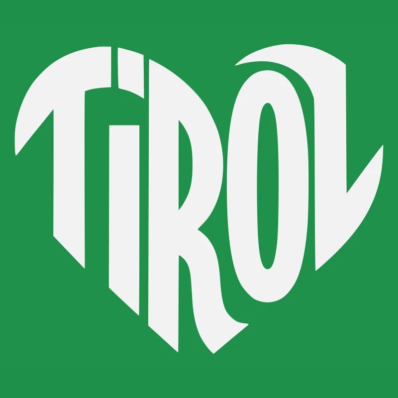 Tirol Herz Typografie