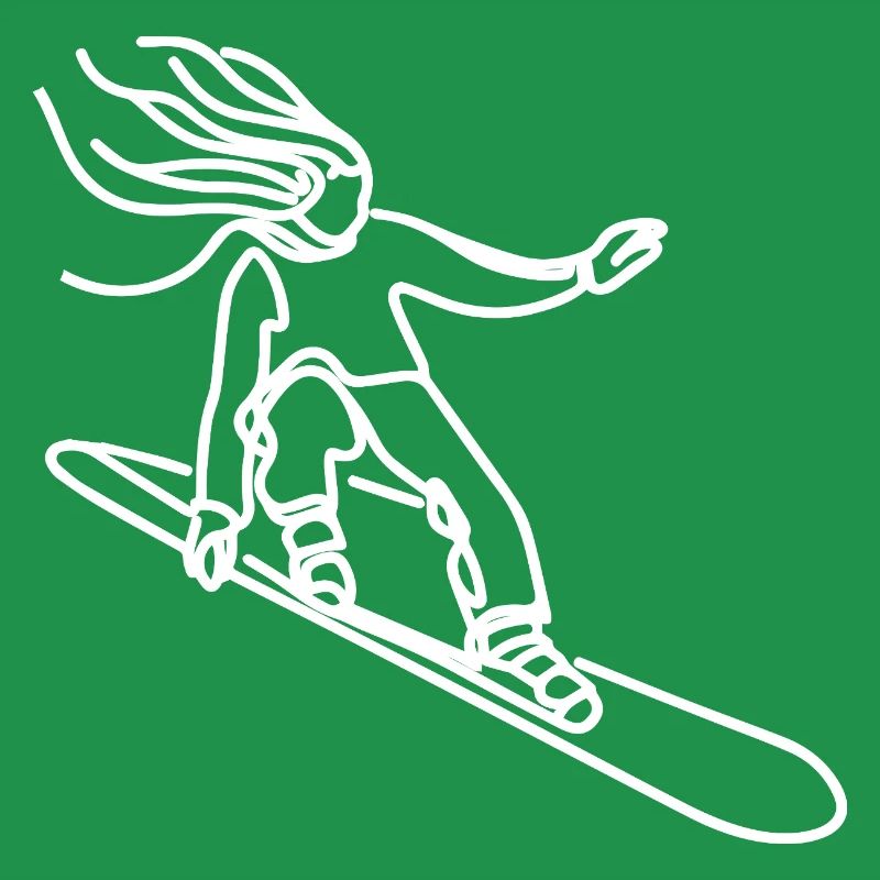 Snowboarder Mädchen
