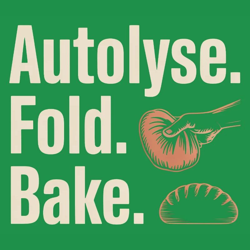 Autolyse Fold Backe Bread Kunst