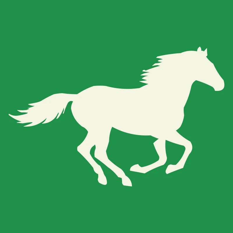 Springender Hengst Silhouette