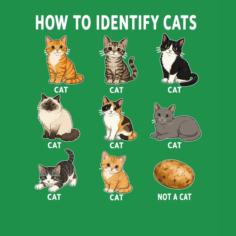 How To Recognize Cats Funny Cat Diagram