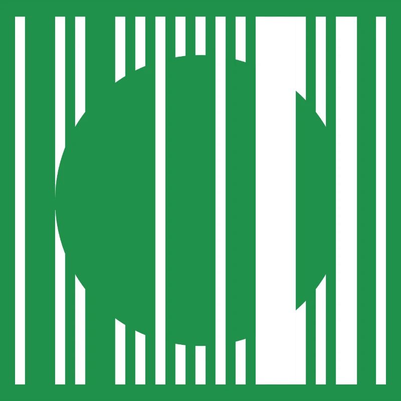 Vertical Stripe Circle