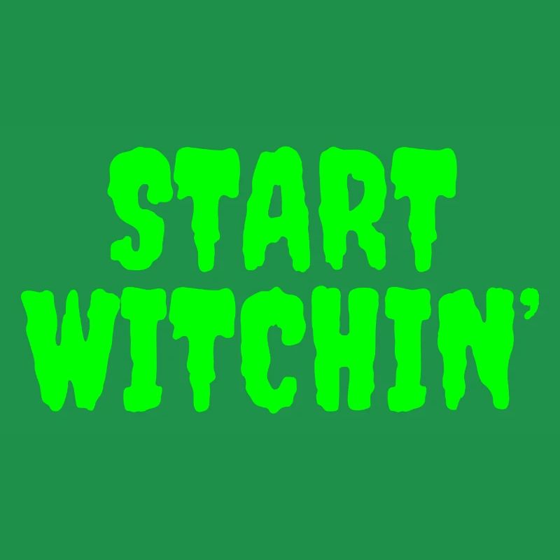 Vert vibrant Sorcière Phrase de début