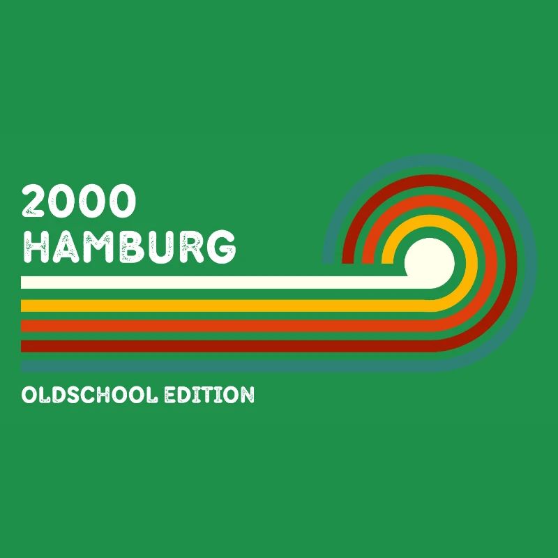 Hamburg Retro Shirt 2000 Zip Code Souvenir Zip Code