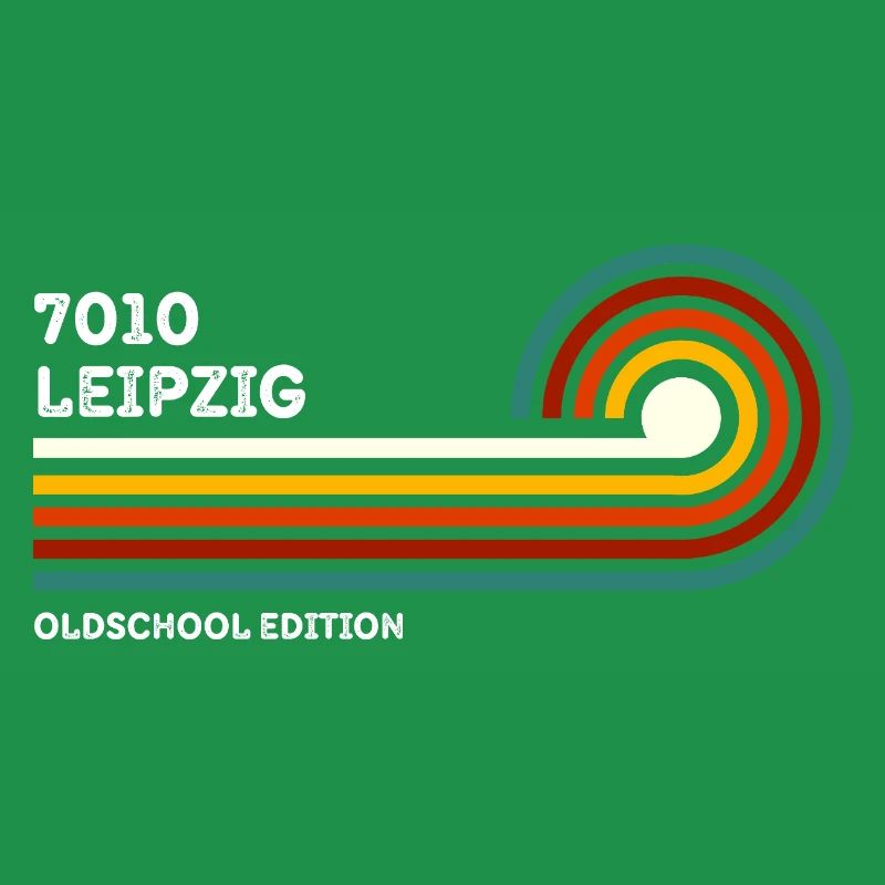 Chemise rétro Leipzig 7010 Code postal Vintage