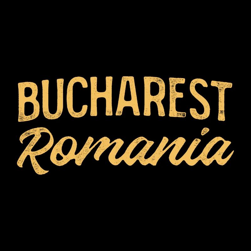 Lettrage rétro de Bucarest