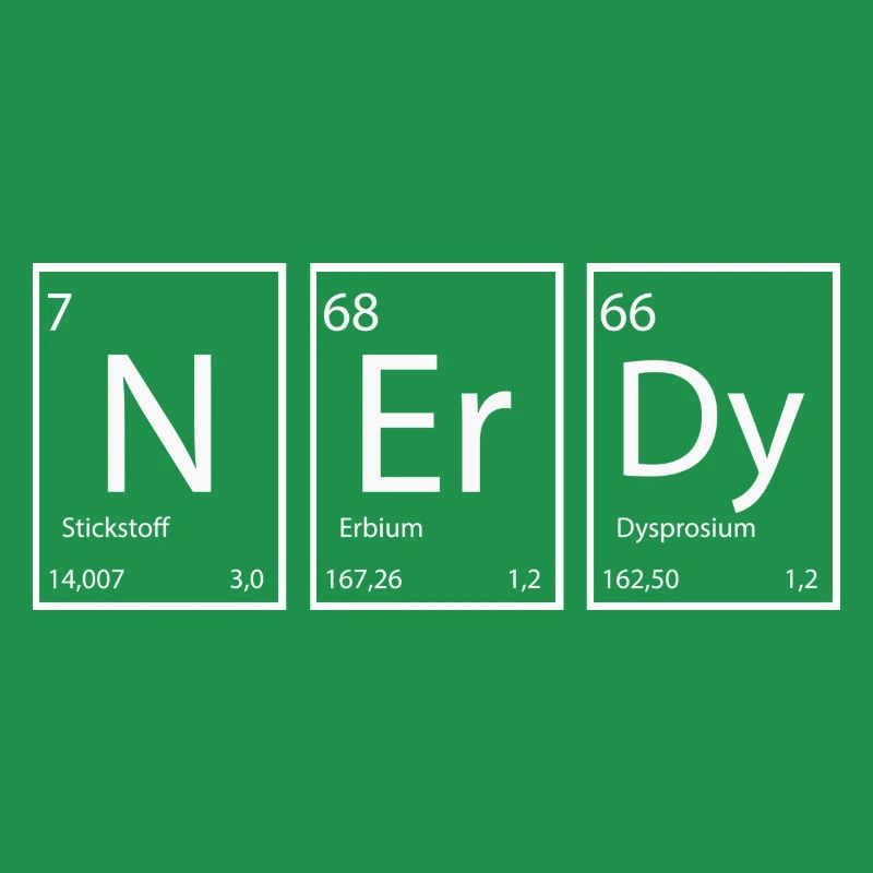 Nerdy Nerd Sprüche Elemente