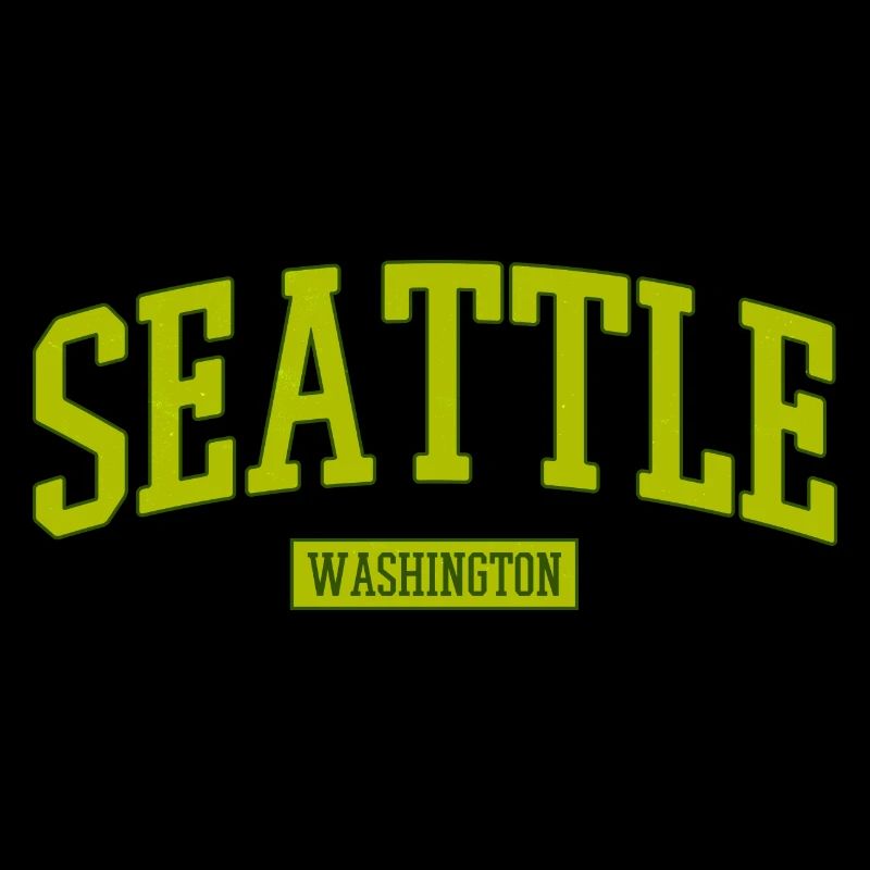 Seattle Washington Schriftzug