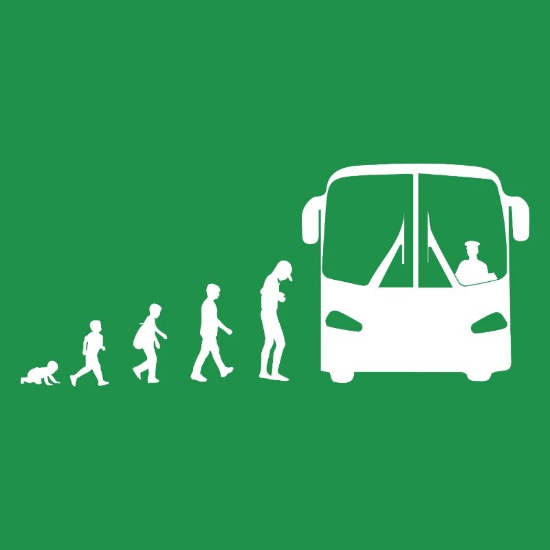 Evolution vom Baby zum Busfahrer