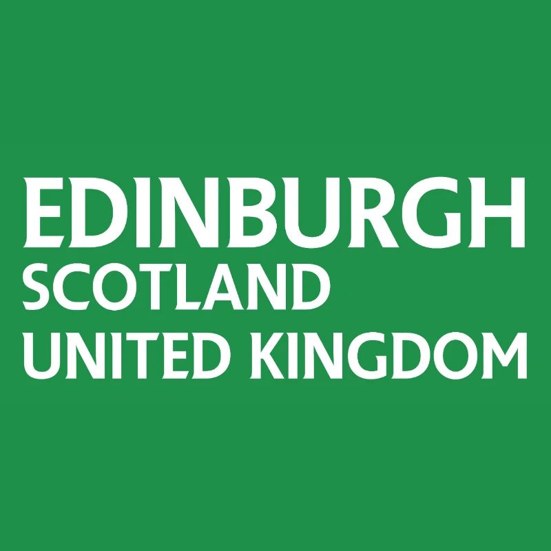 Édimbourg – Écosse Textdesign