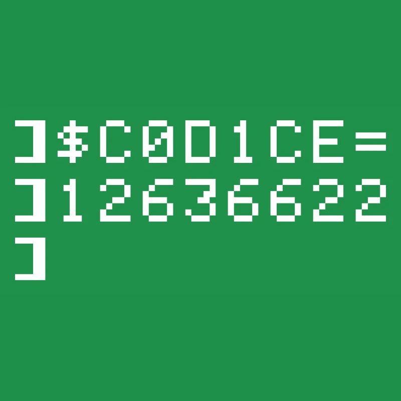 C0D1CE Codice 8-Bit Esadecimale Code Nerd Pix