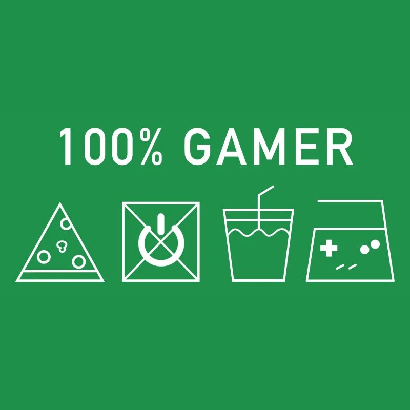 100% Gamer (Version Blanche)